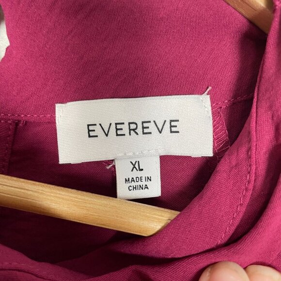 NWOT Evereve Devin Gathered Smocked Mockneck Blouse with Peasant Sleeve Size XL - Picture 10 of 10